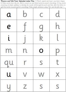 Alphabet Letter Tiles